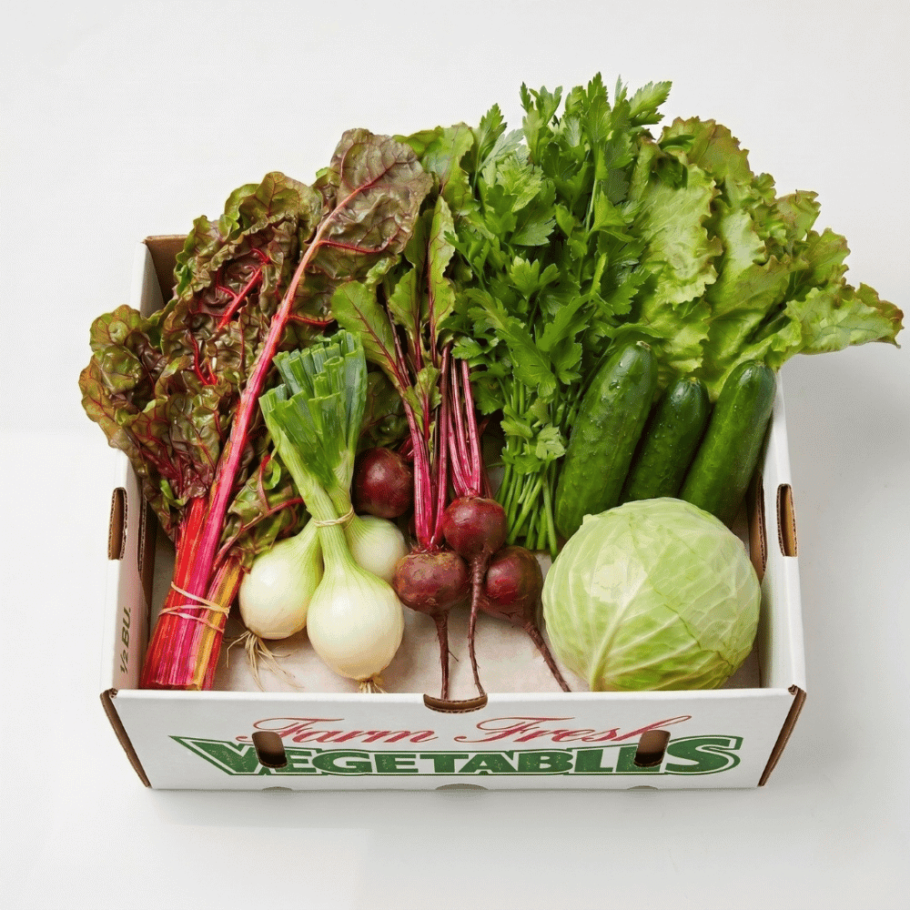 Organic Vegetable Box by Farm on the River