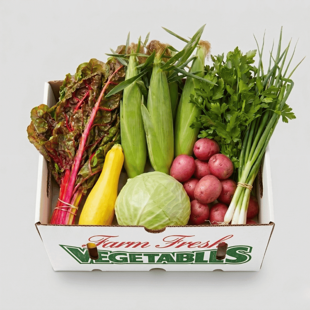 Organic Vegetable Box by Farm on the River
