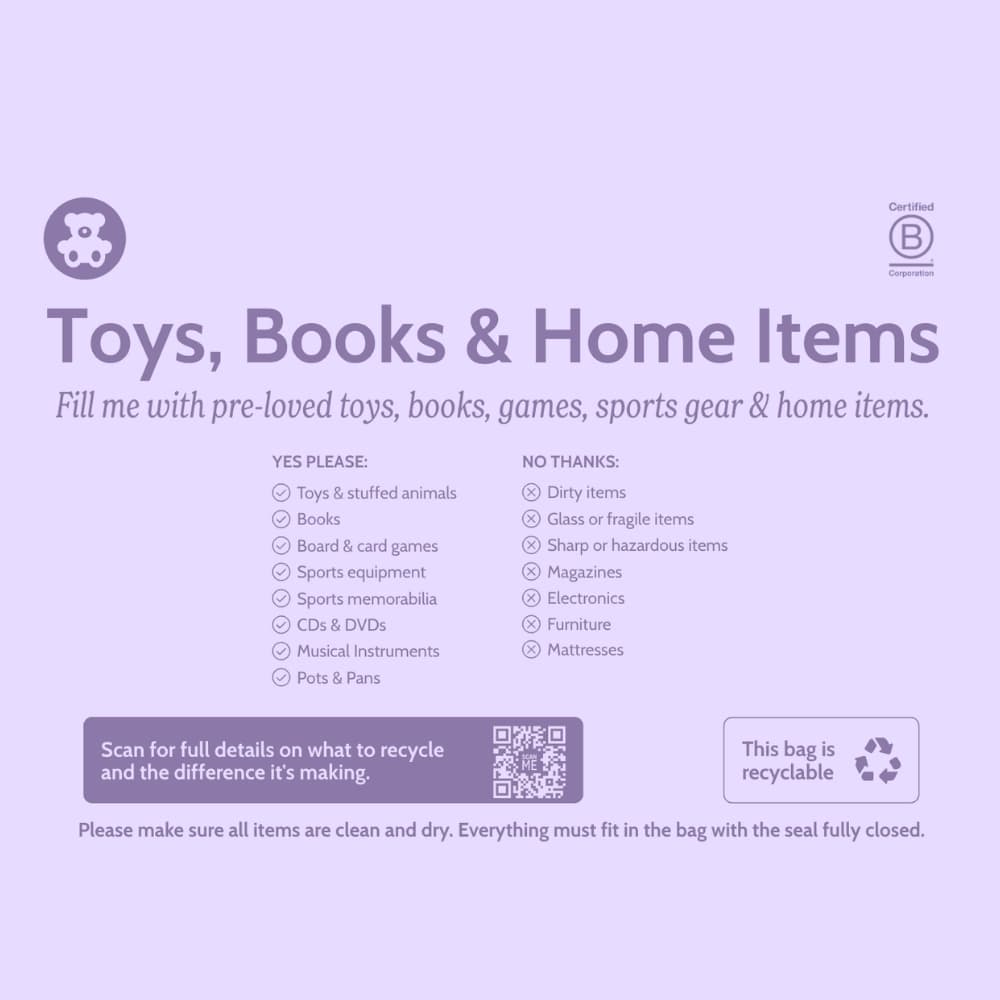 Toys, Books & Home Items Collection Bag