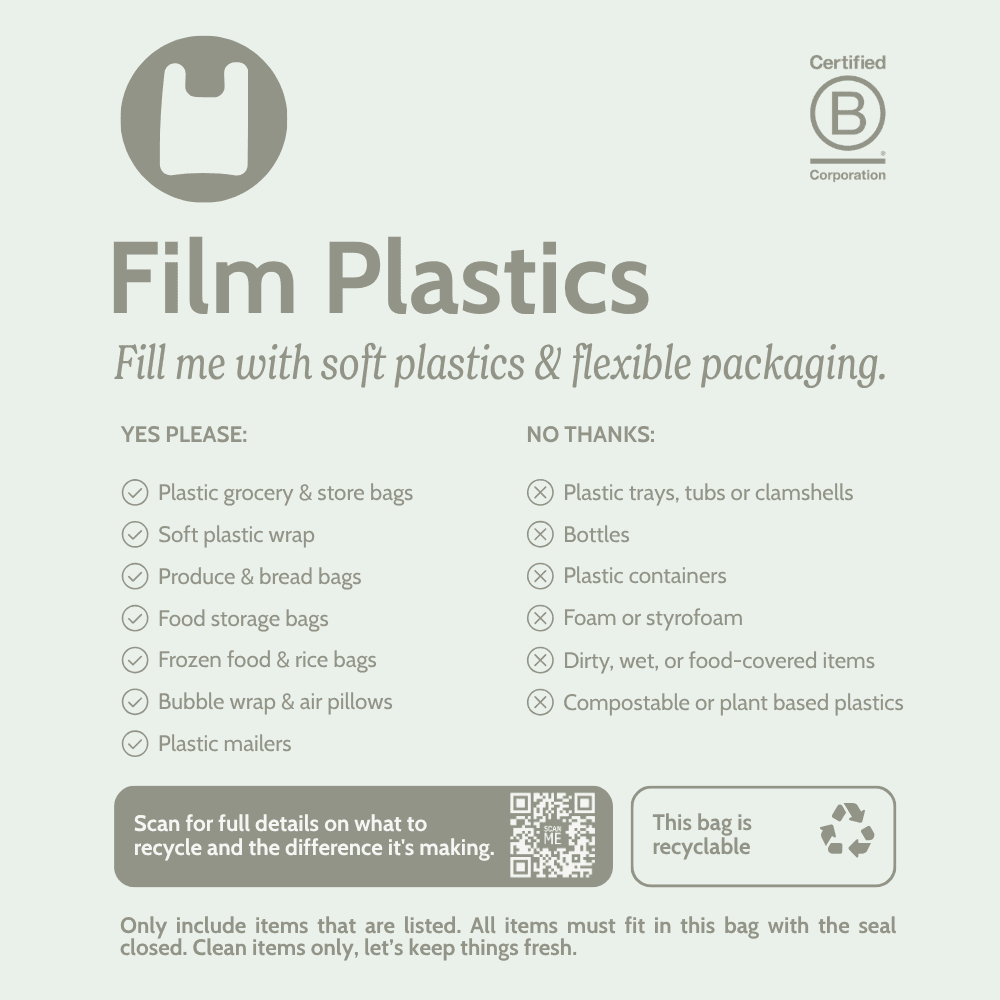 Film Plastics Collection Bag